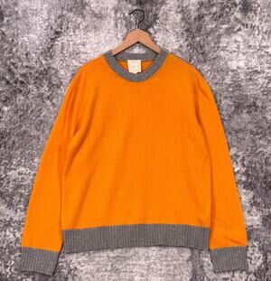 RHLA Sweater 4 / XL Gender Neutral Unisex Orange Recycled Cashmere Ron Herman